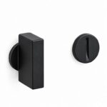 Nottolino Chiavistello WC Q6 modello Space S senza Rosetta con Bussole Varie Finiture  Olivari