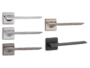 Maniglia Cedro SQ R6 Rosetta Quadra d.50x50x6h Bocchetta Foro Chiave varie finiture   Ento