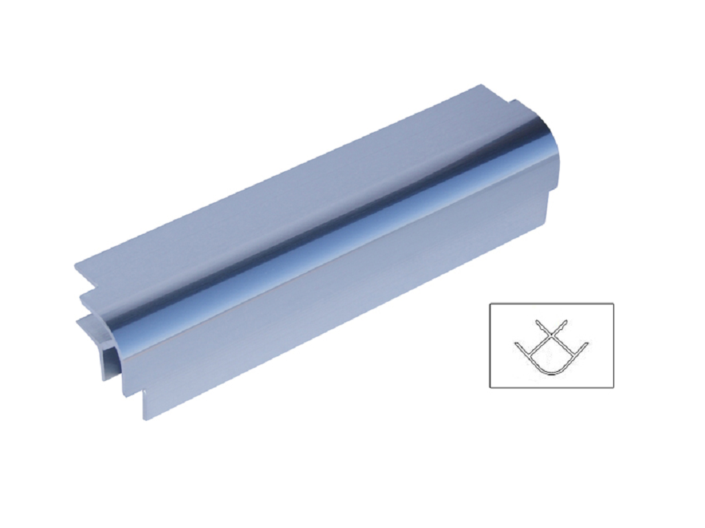 9400an.png Angolo per zoccolo 90°Alluminio Anodizzato Lucido varie altezze | Volpato - immagine 1