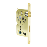 Serratura Patent piccola WC Bordo Tondo Frontale 20x188 mm.Interasse 70 Entrata 50 mm. AOV-Ottonato | AGB