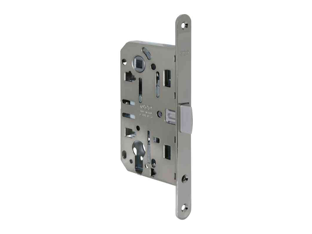 agbb011036006.png Serratura Infilare Mediana Evolution Foro Yale per Cilindro Europeo Bordo Tondo Frontale 18x192 mm. entrata mm.60 varie finiture | AGB - immagine 1