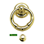 Battente Margherita mm.100x100 in Ottone PVD | Benini