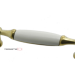 Maniglietta Mobile Interasse 96 mm.107x18x27h Olu+Vernciato Avorio  B286   Besana Tech