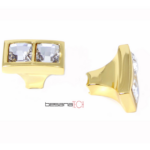 POMOLINO MOBILE CON 2 CRISTALLI QUADRATI BIANCHI SWAROVSKI DA 28x15x25 mm. prodotto da BESANA TECH
