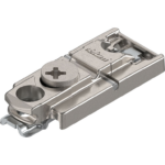 Piastra Clip Cerniera Montaggio diritta con Eccentrico Zinco Nichelato mm.00H | Blum
