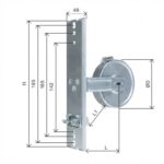 Avvolgitore Automatico mt.6 Zincato Interasse mm.185-165-143   Bolis