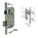 Serratura Infilare Bordo Quadro Frontale 20 Cromo Satinato mm. 70 Varie Entrate | Bonaiti