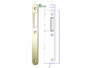 Contropiastra 208 per B-Ita Bordo Tondo Senza Aletta  Frontale 20x190 mm. | Bonaiti - immagine 2