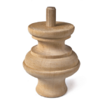 PIEDE IN LEGNO ONTANO PER RESTAURO SPINOTTO Ø22 mm.70-95 | COF
