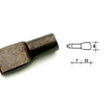 REGGIRIPIANO A PALETTA PER FORO mm.5 FERRO