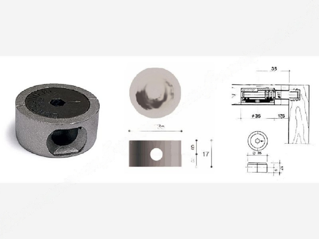 cof0405250035e0c.png Giunto per Assemblaggio Grezzo mm.35x17h Cof64 - immagine 1