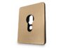 Bocchetta Rettangolare Foro Yale per Cilindro Europeo mm.62x78x4h varie finiture  Comit - immagine 7