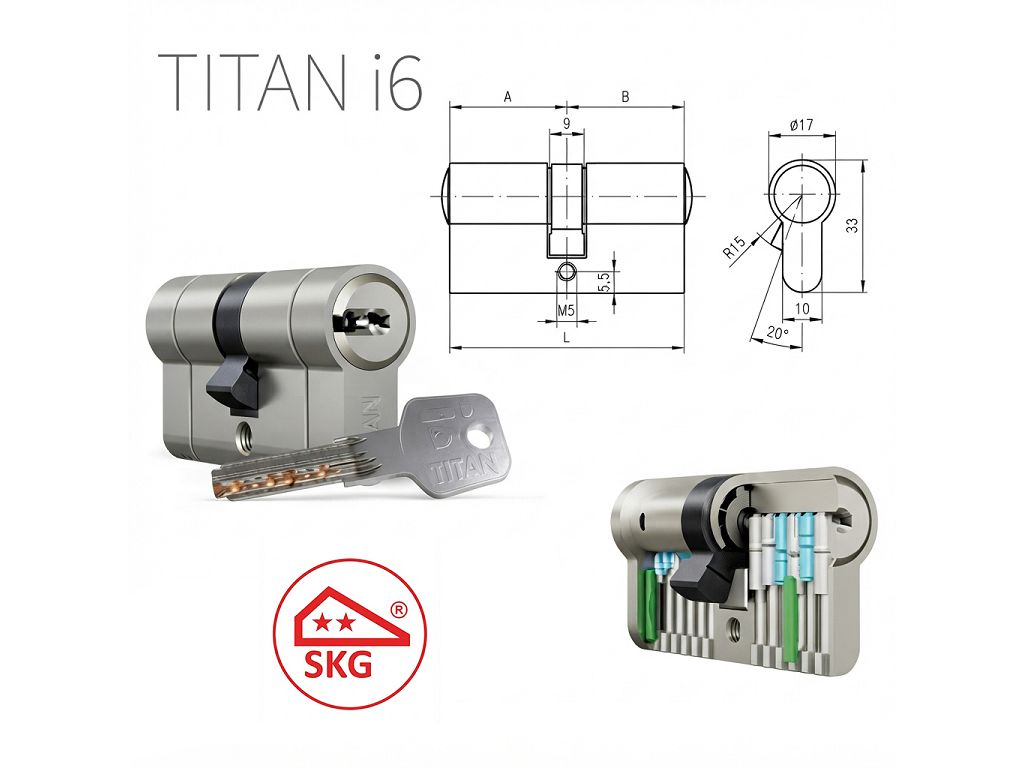 doim_cr_cilindro_europeo_titan_i6_nichel_satinato_ng-bc_frizionato.jpg Cilindro Europeo Titan I6 Nichel Satinato 5 Chiavi + 1 Cantiere Varie Misure | DOM-CR - immagine 1