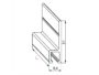 Profilo per Spazzola da Porta Profix DF400 Alluminio Verticale mm.6,4x21 Lunghezza mm.3000  Domatic - immagine 2