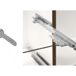 Adattatore per Montaggio Asta Grigio Movento Tip-On Blumotion | Blum