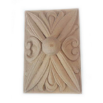Rosetta Rettangolare Legno Composto E Resine Legno mm.50x70x13h   Ems