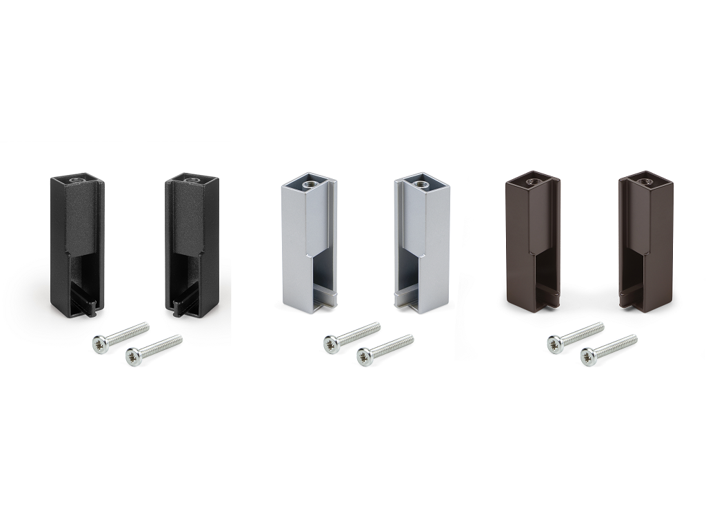emu71020xx.png Reggitubo Laterale per Tubo Rettangolare Luxe d.17,5x20x65h Dx-Sx pz.2 varie finiture Emuca - immagine 1