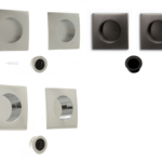 Maniglia Incasso Porta Scorrevole Quadra Patch d.65x65/48 Cieca varie finiture | Ento