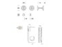 Maniglia Incasso Porta Scorrevole Tonda Twin d.65/48 con Nottolino varie finiture  Ento - immagine 5