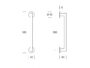 Maniglione Unit R6 Interasse 300 mm.350x64h CR-Cromo Lucido  Ento - immagine 2