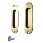 Maniglia Incasso Ovale Porta Scorrevole modello 04016 mm.34x120 senza foro chiave pz.2 varie finiture | Ferremi