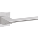 Maniglia Italia Rosetta Quadra d.50x50x5h Bocchetta Foro Chiave F.05 Cromo Satinato | Fimet Maniglie