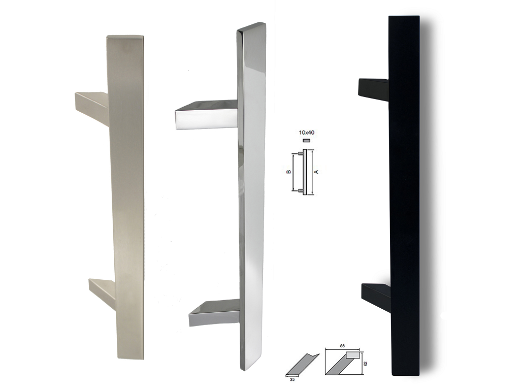 fimet_maniglie_maniglione_oregon_piano_inclinato_40x10.png Maniglione Oregon Piano Inclinato 40x10 AISI304 Inox varie finiture e Lunghezze | Fimet Maniglie - immagine 1