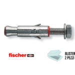 SLM 6 Tassello Acciaio ad Espansione d.12 con Vite T.E 8.8 in Blister da pz.2 | Fischer