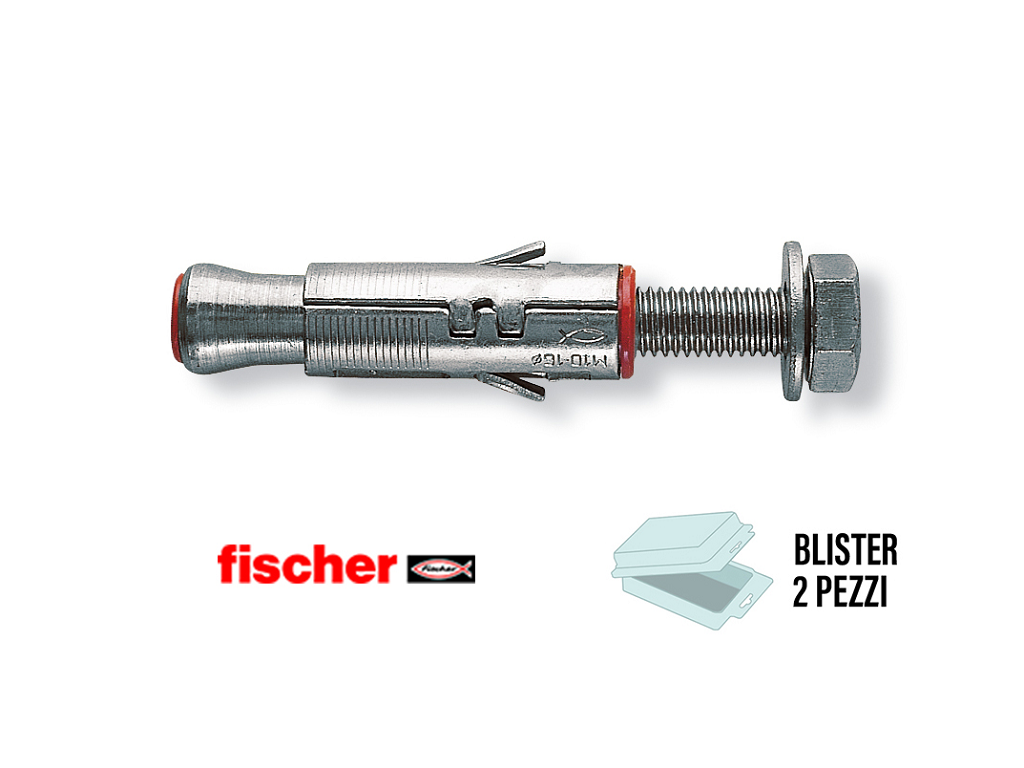 fisbls500621-2.png SLM 6 Tassello Acciaio ad Espansione d.12 con Vite T.E 8.8 in Blister da pz.2 | Fischer - immagine 1