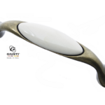 Maniglietta Mobile Interasse 128 mm.160x31x23h Porcellana  Avorio Antica Firenze | Giusti
