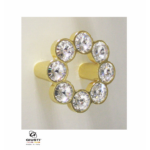 MANIGLIETTA MOBILE INTERASSE 32 DA 50x50x22 mm. TONDA CON PIETRE SWAROVSKI prodotta da GIUSTI