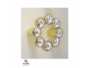 MANIGLIETTA MOBILE INTERASSE 32 DA 50x50x22 mm. TONDA CON PIETRE SWAROVSKI prodotta da GIUSTI