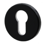 Bocchetta Tonda Foro Yale per Cilindro Europeo d.50x5h Nylon Minny Nero  GPB Ghidini