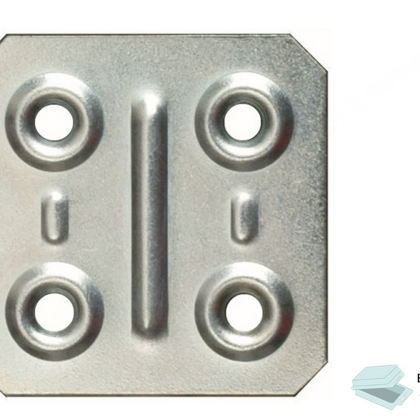 Piastrina Quadra Zincato mm.40x40 in Blister da pz.4 | Sipa