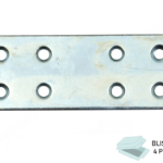 Piastrina Diritta Zincato Larghezza 30 mm.80 in Blister da pz.4 | Sipa