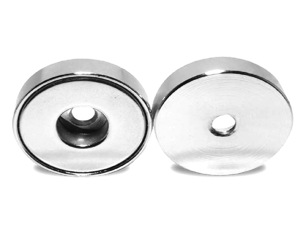 itfsm0935ni002253.png Magnete Permanente Neodimio Foro Filettato Passante M4 Forza kg.13 mm.22x5,3h | Italfit Magneti - immagine 1