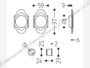 Maniglia Incasso Tonda Allungata Porta Scorrevole modello 1018T d.97x59/48 Senza foro chiave MBR-Brunito Opaco | Mandelli - immagine 2