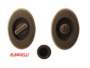 Maniglia Incasso Tonda Allungata Porta Scorrevole modello 1068TN d.86x60/48 con Nottolino varie finiture | Mandelli