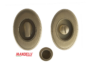 Maniglia Incasso Tonda Allungata Porta Scorrevole modello 1068TN d.86x60/48 con Nottolino varie finiture | Mandelli - immagine 2