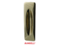 Maniglia Incasso Rettangolare Porta Scorrevole modello Alea mm.37x130 Senza Foro Chiave 03-Oro |Mandelli