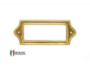 PORTAETICHETTA SAGOMATA OTTONE LUCIDO DA60x21h/80x30h mm. prodotta da METALMARC - immagine 2