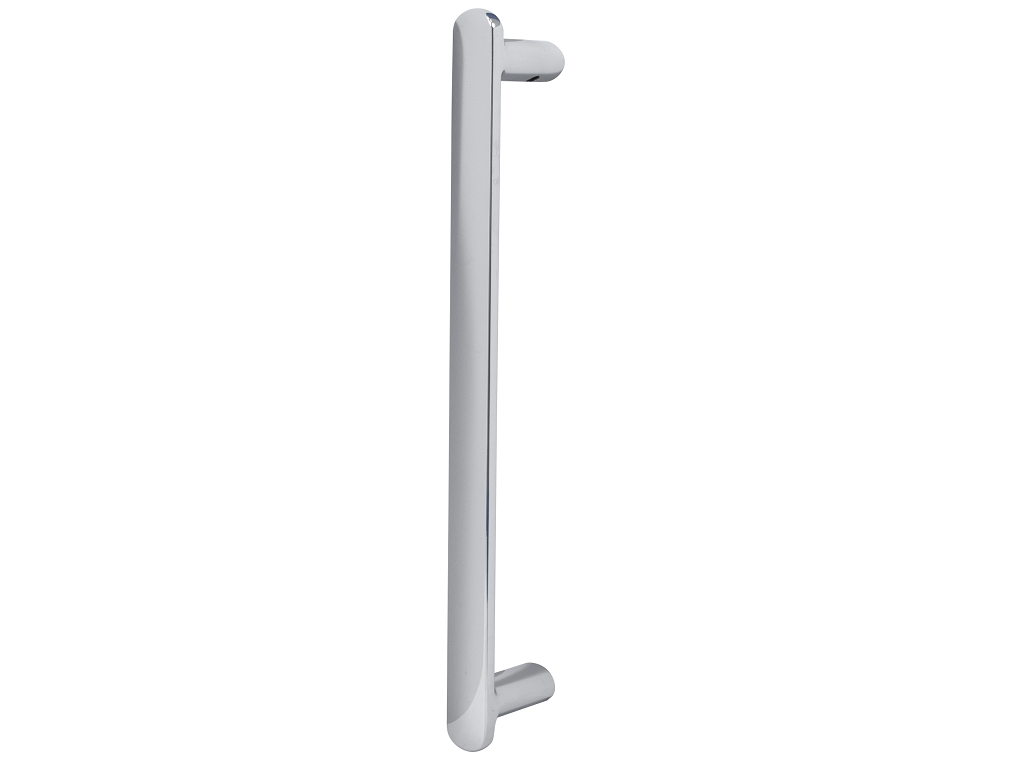 mit3021bcrc.png MANIGLIONE 3021 INTERASSE 200 d.17x6 mm.230x35h KIT LEGNO/VETRO CROMO LUCIDO MITAL - immagine 1
