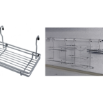 Cestello Piccolo per Tubo Quadro mm.260x190x185h Cromato  Manart