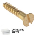 Vite Legno Ts Taglio Ottonata 500 pz. mm.4,0x25  Mustad