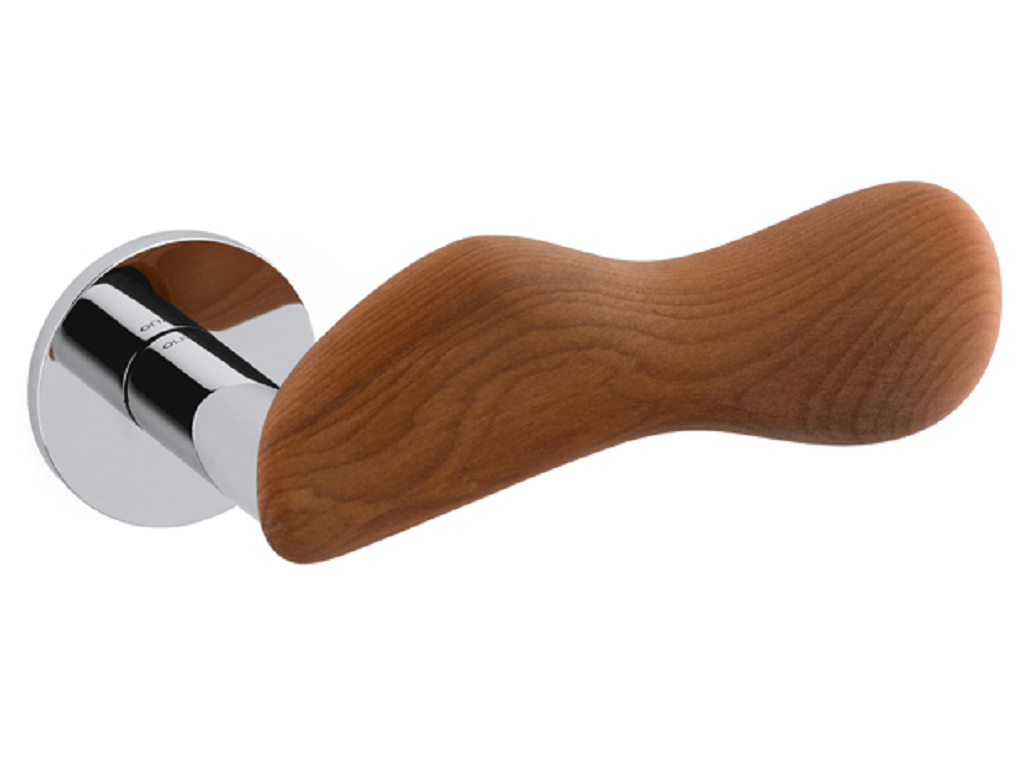 olichelsea_ck.png Maniglia Chelsea Rosetta Tonda d.51x5h Bocchetta Foro Chiave Varie Finiture Legno Olivari - immagine 1
