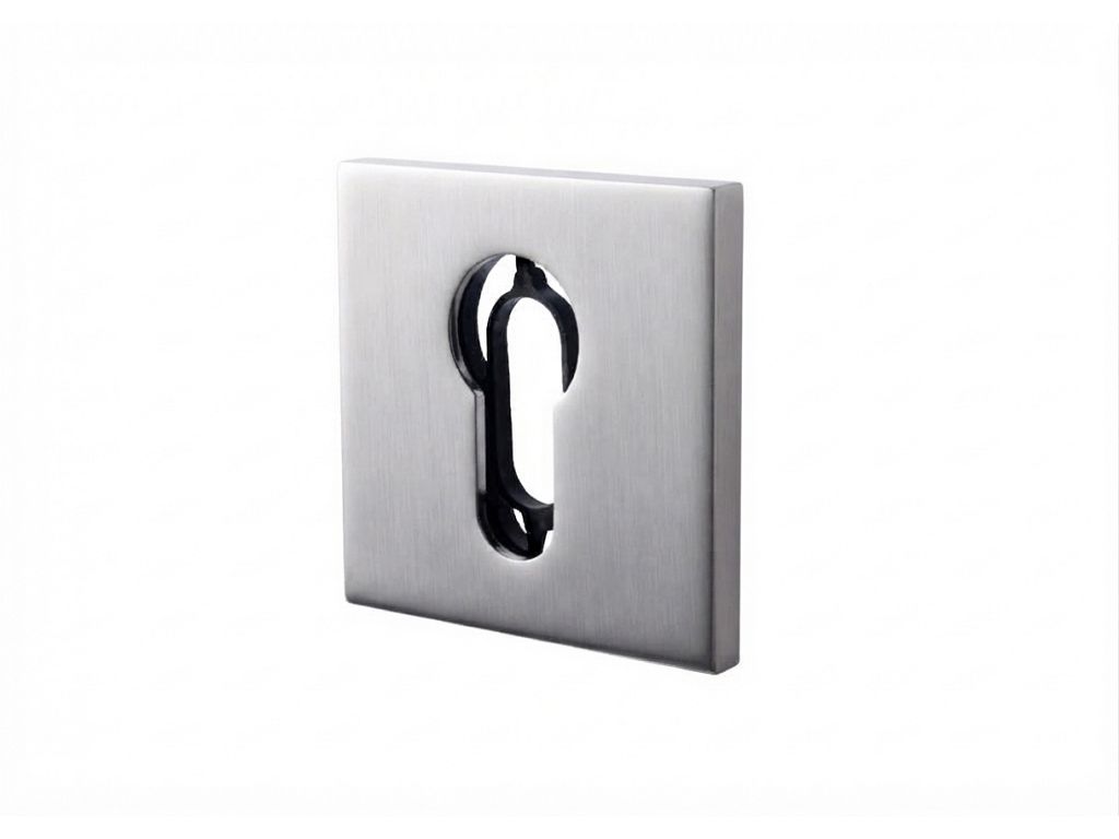 Bocchetta Quadra Foro Yale per Cilindro Europeo modello B Q51x51x5h varie finiture   Olivari - immagine 2