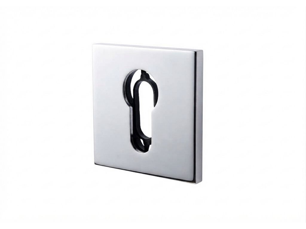 Bocchetta Quadra Foro Yale per Cilindro Europeo modello B Q51x51x5h varie finiture   Olivari - immagine 3