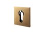 Bocchetta Quadra Foro Yale per Cilindro Europeo modello B Q51x51x5h varie finiture   Olivari
