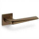 Maniglia Chevron Rosetta Quadra d.51x51x5h Bocchetta Foro Chiave varie finiture  Olivari