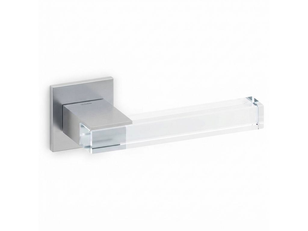 Maniglia Ice Cube Rosetta Quadra d.51x51x5h Bocchetta Foro Chiave varie finiture  Olivari - immagine 2